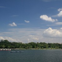 ボート遊びも楽しい大濠公園(2009)の画像