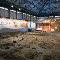 鴻臚館跡展示館の内部(撮影年不明)の画像