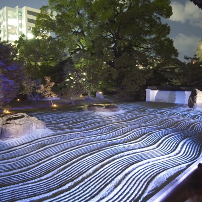 承天寺の石庭をライトアップ(2007）の画像