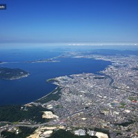 福岡市西部上空から(2009)の画像