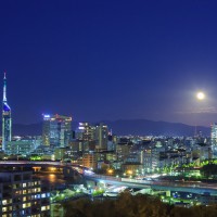 愛宕山から見た百道の夜景(2012)の画像