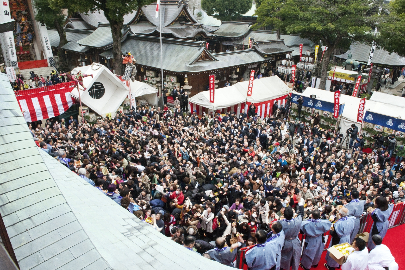 櫛田神社の節分祭(2014)の画像